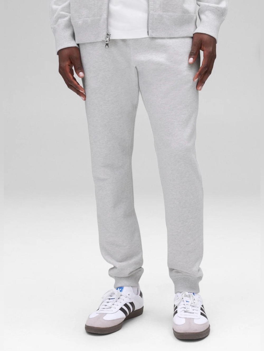 Reigning Champ Midweight Terry Slim Sweatpants XL Light Grey NWT 100% Cotton